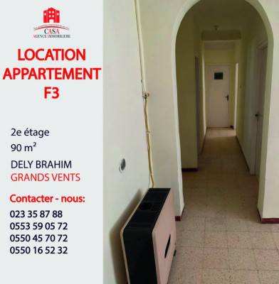 Rent Apartment F3 Alger Dely brahim