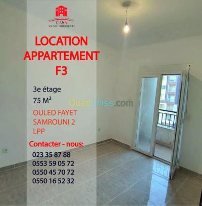 Rent Apartment F3 Alger Ouled fayet