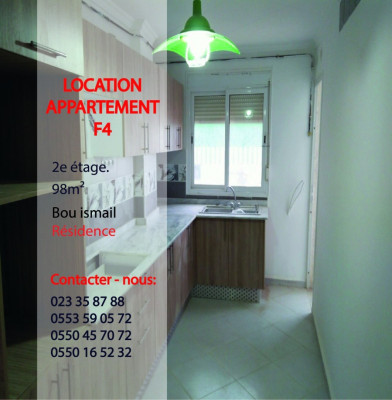 Rent Apartment F4 Tipaza Bou ismail