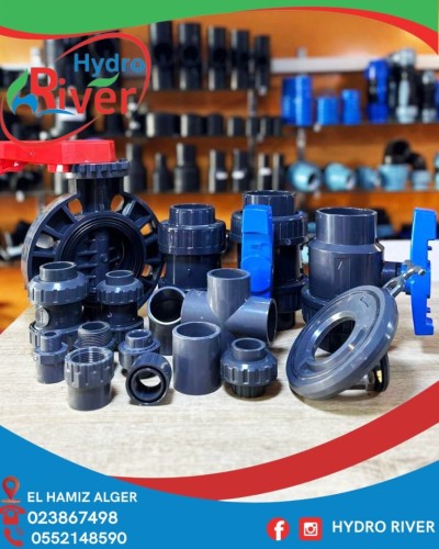 Raccords PVC  Tees, Coudes, Manchons, Réductions   20 à 200 mm Hydro River
