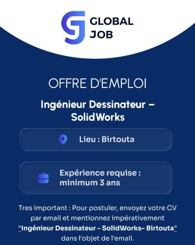  Ingénieur Dessinateur  SolidWorks