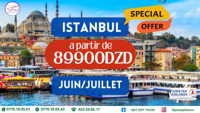 istanbul a partir de 89900 dzd