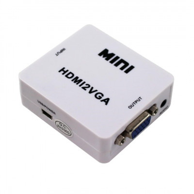 Convertisseur HDMI vers VGA avec Sortie Audio Jack 3.5 mm HDMI2VGA 1080P 