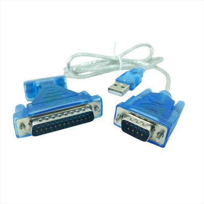 Adaptateur Câble USB 2.0 vers Série RS232 (DB9 et DB25) pour Connexion Universelle d'Appareils 