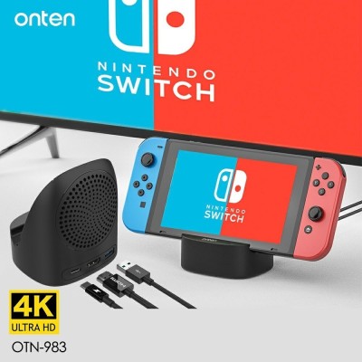 Station d'Accueil & Station de Charge pour Nintendo Switch Sortie HDMI 4K et USB 3.0 OTN-983 ONTEN