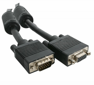 Câble d'extension vidéo VGA 5 m - HD15P M / F avec 2 Filtres