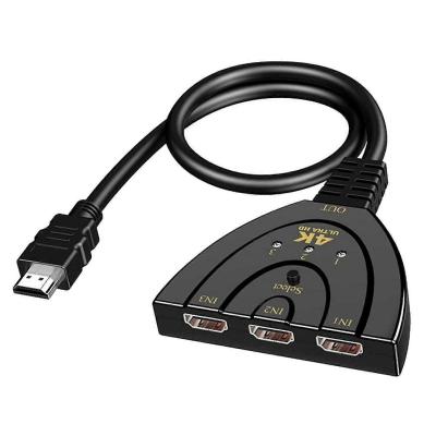 Switch (Commutateur) HDMI 3 Ports 4K Ultras en 1 sortie Prend en charge la 4K 3D 1080P