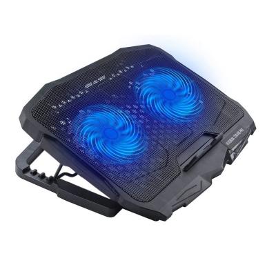 Refroidisseur Laptop Réglable avec 2 Ventilateurs & 2 Ports USB 2.0  Antidérapante CP300 CAPSYS