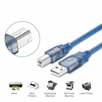 Câble d'imprimante USB 2.0 Tressé avec Filtre 10m 