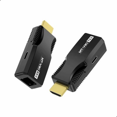 Mini-Extendeur HDMI 50 m sur Ethernet Cat6 1080p, Émetteur & Récepteur HDMI MT-ED01S
