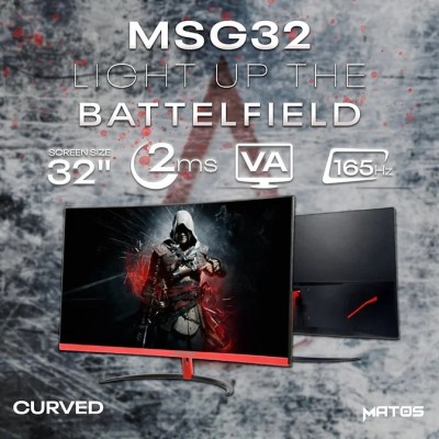 ECRAN GAMING MATOS 32' MSG32 FHD165HZ 2MS CURVED