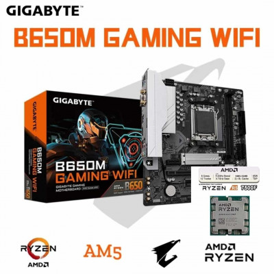 BUNDLE GIGABYTE B650M GAMING WIFI + CPU AMD 7500F 
