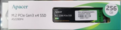 APACER 256GB M.2 PCIe GEN3 x4 SSD AS2280P4