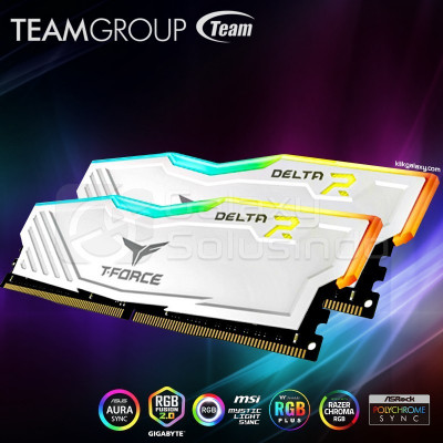 TEAMGROUP T-FORCE Delta RGB DDR4 3200MHZ (2x8GB) 16GB WHITE