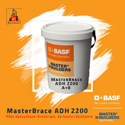 BASF MasterBrace ADH 2200 - Pâte époxydique thixotrope, de haute résistance KIT(A+B) 5KG