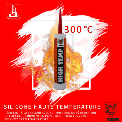 SILICONE TIGER HAUTE TEMPÉRATURE 300 C ROUGE GERMANY