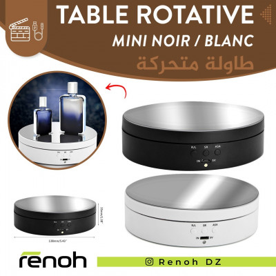 Table Rotative Mini NOIR/BlANC