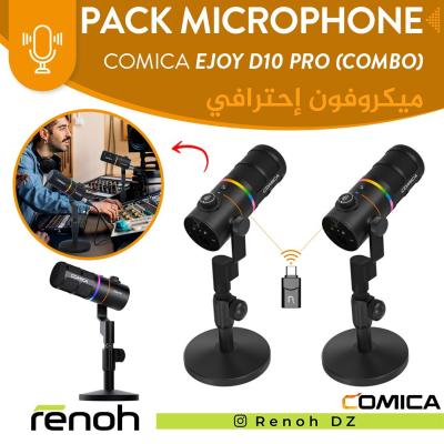 Pack Microphone Sans-Fil COMICA EJOY D10 PRO COMBO