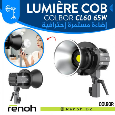 Lumière Continue COB COLBOR CL60 65W Pour Studio