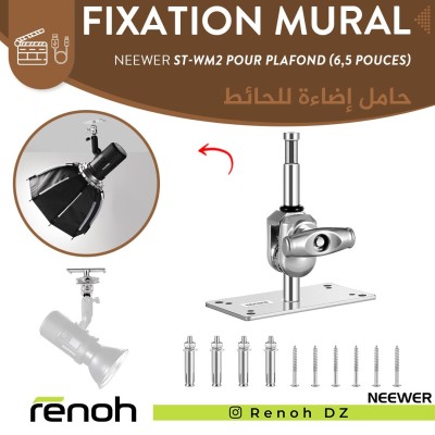 Fixation Mural Pour Plafond NEEWER ST-WM2 (6.5 Pouces)