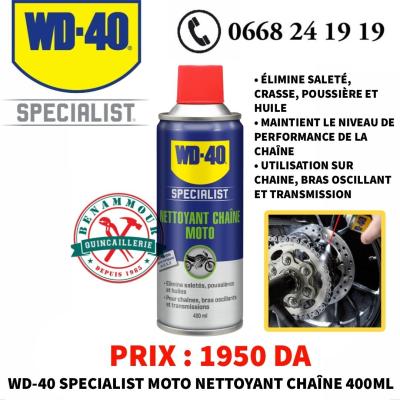 WD-40 SPECIALIST MOTO NETTOYANT CHAÎNE 400ML