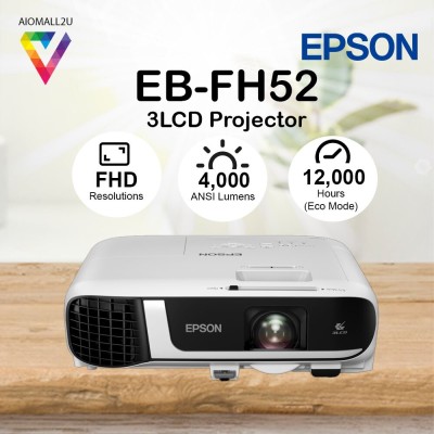 DATASHOW PROFESSIONNEL EPSON EB FH52 4000 LUMENS - WIFI