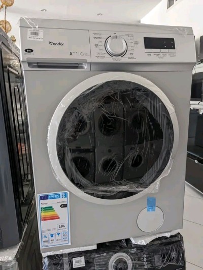 Machine a laver condor la hublot 8kg gris blanc 