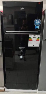 Réfrigérateur beko 560L Blanc inox noir 