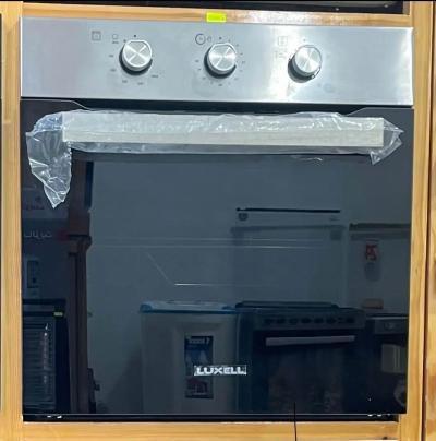 Four encastrable luxell gaz gaz ventilé noir / inox 