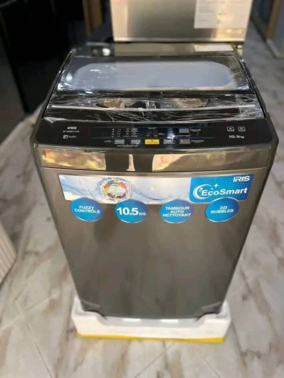 Machine a laver IRIS la top automatique 10.5kg blanc / gris