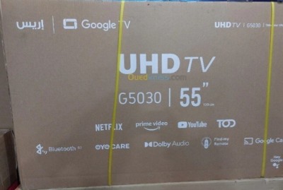 Promotion téléviseur iris 55 pouces 4k ultra HD google tv 