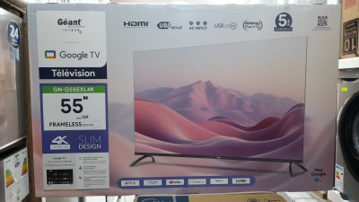 Promotion téléviseur géant 55 pouces smart Google tv 4k