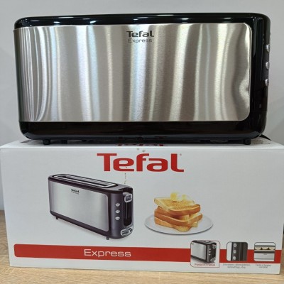 TEFAL Grille Pain Express 1000W noir et chromé