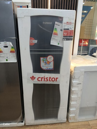 CRISTOR Réfrigérateur double porte 310L Gris
