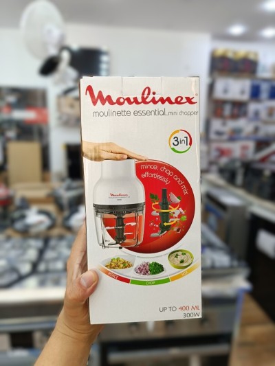 MOULINEX Moulinette Essential Mini hachoir 3en1 4 lames