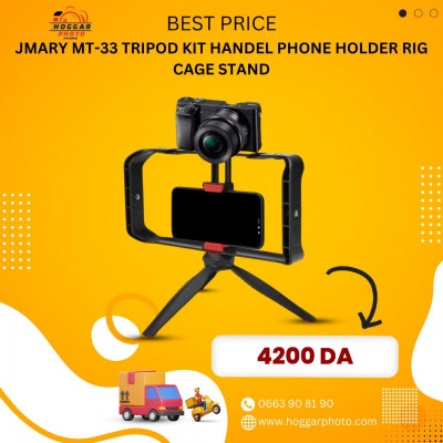 jmary MT-33 trépied kit poignée support de telephone portable 