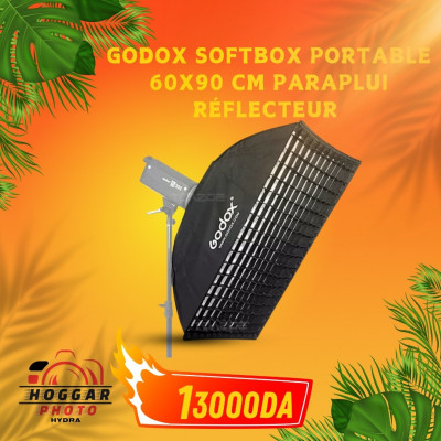 godox softbox portable (60x90)cm parapluie réflecteur 