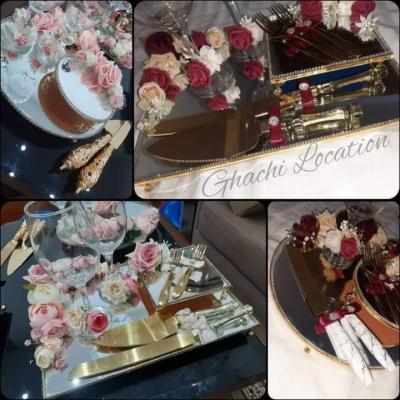 Location plateau miroir كراء صينية الخطوبة