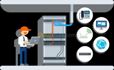 شبكة-و-اتصال-installation-reseau-informatique-وهران-الجزائر