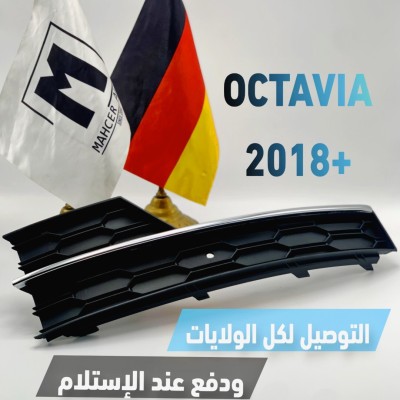 GRILLE ANTIBROUILLARD OCTAVIA 2018+ (VW/SEAT/SKODA/AUDI)