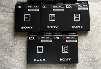 Carte mémoire XQD Sony original G-Series 120 Go sous emballage jamais utilisé