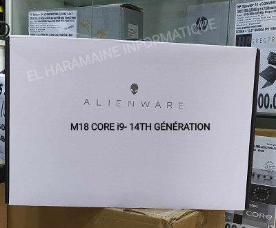 DELL Alienware  M18 - CORE i9-14th /RTX 4080 /RAM 32 GB /SSD 2TB /ECRAN 18 QHD PLUS