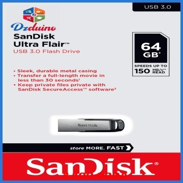 FLASH DISQUE SanDisk Ultra Flair 64GB  USB 3.0