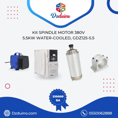 Spindle Motor 380V/ 5.5KW Water-Cooled, GDZ125-5.5 