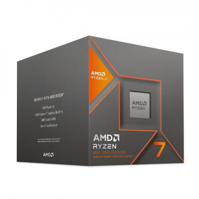 PROCESSEUR AMD RYZEN 7 8700G WRAITH SPIRE - 5.1 GHZ - 16Mo Cache - AMD ZEN 4 - AMD RADEON - 65 W