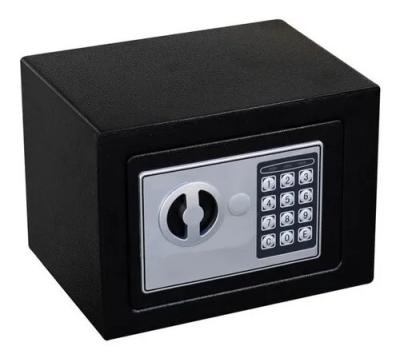 COFFRE FORT SE-S17EV - ACIER DURABLE - 25x19x19 cm - PANNEAU ÉLECTRONIQUE - SÉCURITÉ MAXIMALE -NOIR