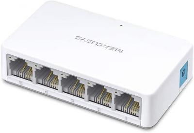 Mercusys 5-Port 10/100Mbps Desktop Switch commutateur réseau Fast Ethernet Blanc