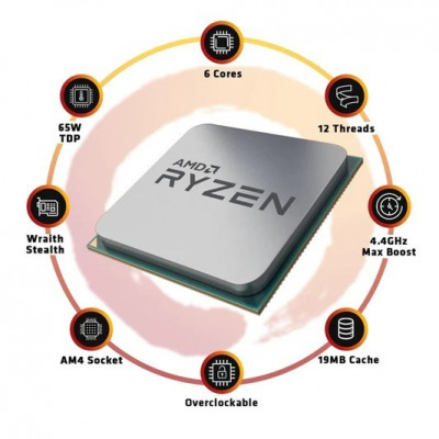 PROCESSEUR AMD RYZEN 5 5600G TRAY SANS VENTILO - 16Mo CACHE - 6 COEURS- 3,9GHz MAX 4,4GHz -65W