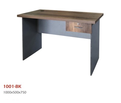 BUREAU LOCAL 1001 - BOIS MÉLAMINE - UN TIROIR - 1 MÈTRE - BLANC / BEIGE / MARRON - NEUF 