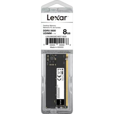LEXAR RAM DESKTOP - 8GB - DDR5 - 5600 MHZ  - INTEL & AMD - UDIMM - 1.1V - BLACK
